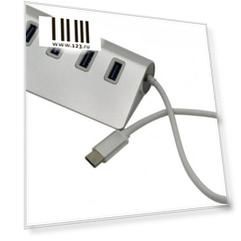 Концентратор USB 3.0 VCOM Telecom DH316 4 х USB 3.0 серый