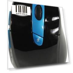 Мышь беспроводная A4TECH Rechargeable 2.4G чёрный синий USB + радиоканал