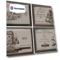 Керамическая плитка Fabresa Hueso Wine Labels Decor Mix декор 10x20