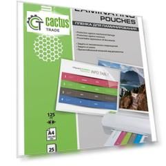 Пленка для ламинирования Cactus 125мкм A4 (25шт) глянцевая 216x303мм CS-LPGA412525