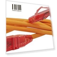 Патч-корд UTP 5е категории 0.5м Hyperline PC-LPM-UTP-RJ45-RJ45-C5e-0.5M-LSZH-OR оранжевый