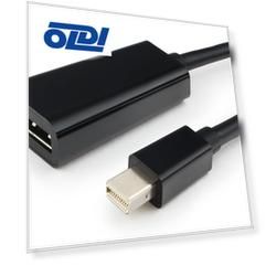 Cablexpert Переходник miniDisplayPort - DisplayPort, 20M/20F, длина 16см, черный (A-mDPM-DPF-001)