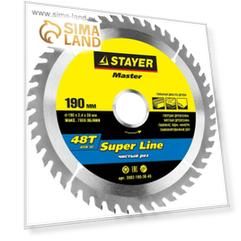 Диск пильный по дереву STAYER SUPER-Line 3682-190-30-48, 190х30 мм, 48Т