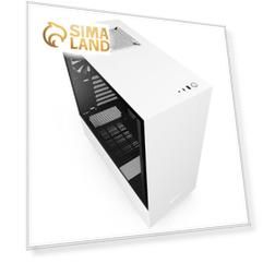 Корпус NZXT H510 CA-H510B-W1, без БП, ATX, Midi-Tower, белый