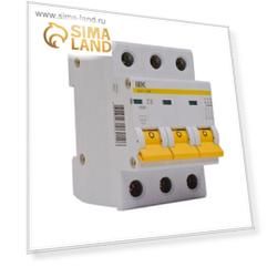 Выключатель авт. мод. IEK MVA20-3-032-D, 3п, D 32А, ВА 47-29, 4.5кА