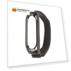 Ремешок Red Line для Xiaomi Mi Band 5 Metal with Magnet Black УТ000022631