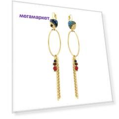 Серьги женские TARATATA Mosaique TT-H20-17736-204 синие