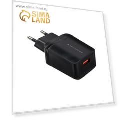 Сетевое зарядное устройство Prime Line, QC 3.0, USB, 3 А, черное