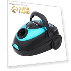 Пылесос WILLMARK VC-1842DB, 1800/350 Вт, чёрно-бирюзовый