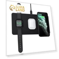 Беспроводное зарядное устройство Satechi Trio Wireless Charging Pad, 2 А, серый