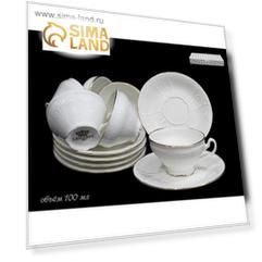 Кофейный набор Lenardi Maria Gold, 12 предметов