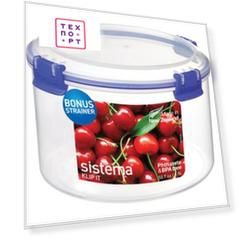 Контейнер для хранения круглый Sistema Klip it 1.5 л (1385)