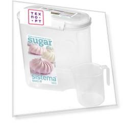 Контейнер для хранения с чашкой Sistema Bake it 2.4 л (1240)