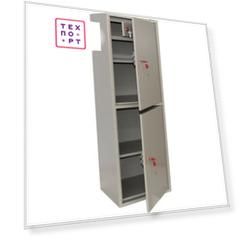 Шкаф металлический для документов Brabix KBS0023T 2 отделения, сварной (291155)