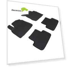 Коврики салона Seintex CHEVROLET EPICA 2006-2012 резиновые черные комп 4 шт