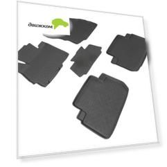 Коврики салона Seintex MITSUBISHI Outlander I 2003-2008 резиновые черные комп 4 шт