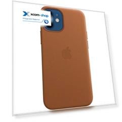 Чехол Apple Leather Case with MagSafe MHK93ZE/A для iPhone 12 mini saddle brown
