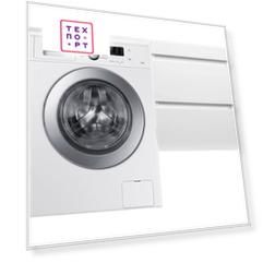 Стиральная машина с тумбой и раковиной Samsung WF8590NLW9 Даллас 110 белая, подвесная правая