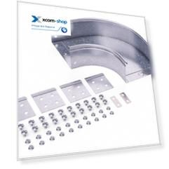 Угол DKC 36021K CPO 90 горизонтальный 90° 80х80 в комплекте с крепежными элементами, "S5 Combitech"