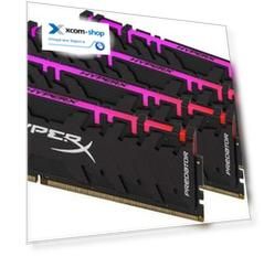Модуль памяти DDR4 128GB (4*32GB) HyperX HX432C16PB3AK4/128 Predator RGB 3200MHz CL16, 1.35V, 2R, 16Gbit