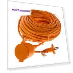 Удлинитель шнур Electraline 1 розетка цвет оранжевый 2х0,75 10 м