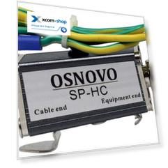 Грозозащита OSNOVO SP-HC цепей видео HDCVI/HDTVI/AHD одноканальное для коаксиального кабеля. Двухступенчатая защита