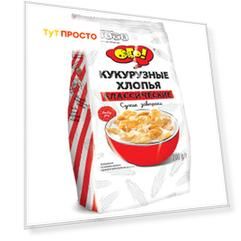 Хлопья Ого 200г кукурузные классические пакет