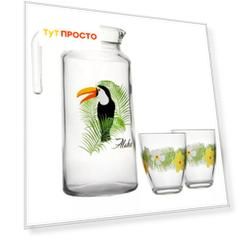 Набор питьевой Pasabahce джунгли тукан 7 предметов d 28875 95972