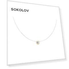 Колье SOKOLOV Diamonds из комбинированного золота с бриллиантом