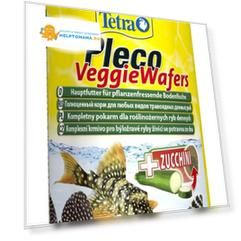 Корм Tetra Pleco Veggie Wafers для донных рыб, пластинки с добавлением цукини, 100мл