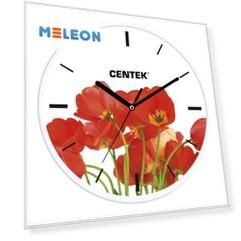 Часы настенные Centek СТ-7102 Tulips маки, 25см