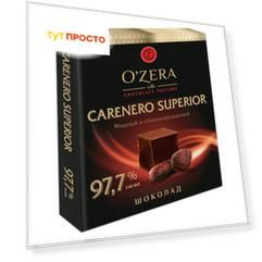 Шоколад Ozera 90г каренеро горький 97,7% какао порционный