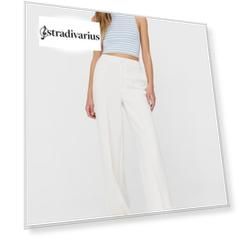 Stradivarius Укороченный Топ В Полоску Небесно-Голубой Xl