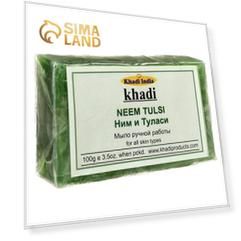 Мыло ручной работы Khadi ним и туласи, 100 г