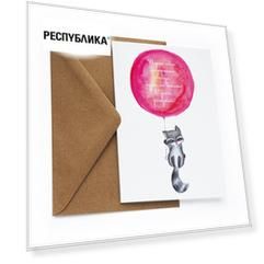 Открытка "Енот", 10 х 15 см