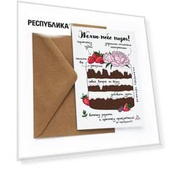 Открытка «Торт»
