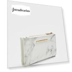 Stradivarius Базовый Кошелек С Эффектом Мрамора Белый 103