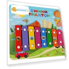 Металлофон Играем вместе "Синий трактор", 20х27х2см Металлофон Играем вместе "Синий трактор", 20х27х2см