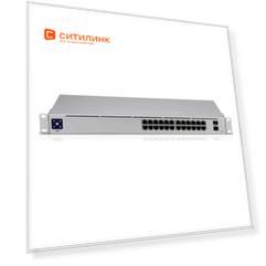 Коммутатор Ubiquiti UniFi USW-24 24G 2SFP управляемый