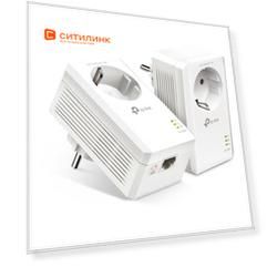 Сетевой адаптер Powerline TP-LINK TL-PA7017P KIT Gigabit Ethernet, 2 шт.