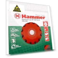 Чашка шлифовальная Hammer Ф180х22мм по бетону (cup 2r)