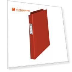Упвковка папок на кольцах DURABLE 3130-03, 2шт колец, О-образные, A4, 35мм корешок, ПВХ, красный 25 шт./кор.