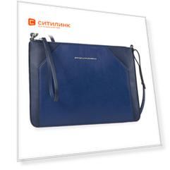 Клатч женский Piquadro Muse AC4329MUS/BLU синий натур.кожа