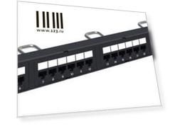CPP-5E-DM-1U-24: Distribution Module Panel, Cat 5E, UTP, 1U, 24 port