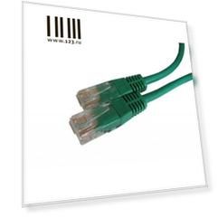 Коммутационный шнур Кат. 5E U/UTP RJ-45, PVC, Цвет: зеленый, 0.5м