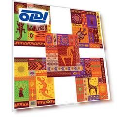 Тетрадь 48 л., ERICH KRAUSE, клетка, мелованный картон обложка, "Африка"