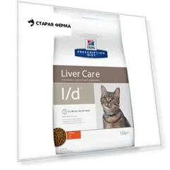 Сухой диетический корм для кошек Hills Prescription Diet l/d Liver Care при заболеваниях печени - 1,5 кг