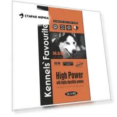 Kennels` Favourite High Power корм для взрослых крупных собак с высоким уровнем активности 20 кг