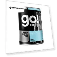 GO! GF DF беззерновой влажный корм для собак с индейкой - 400 г