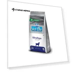 Farmina Vet Life Dog Ultrahypo ветеринарный диетический сухой корм для взрослых собак с аллергическими пишевыми реакциями и атопиями